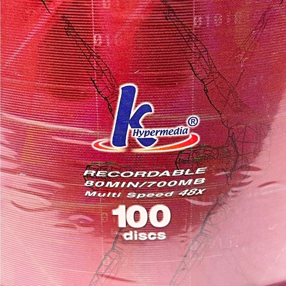 CD-R recordable 80 minute / 700mb multi speed discs 100 discs new sealed - Picture 3 of 7